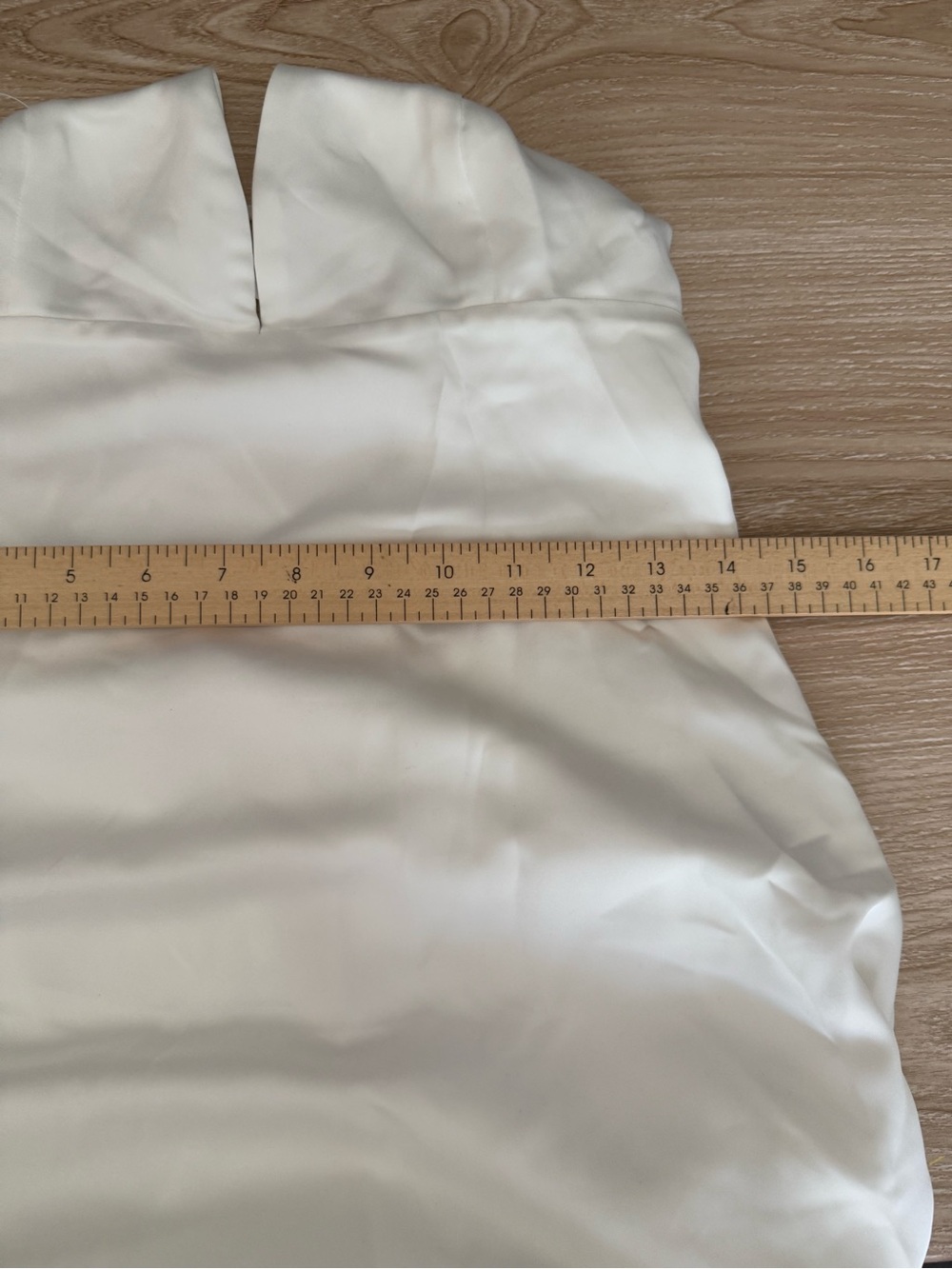 Lulus Medium NEW Lupita White Satin Tie-Back Maxi Dress Bridal Wedding Minimal - Picture 10 of 11